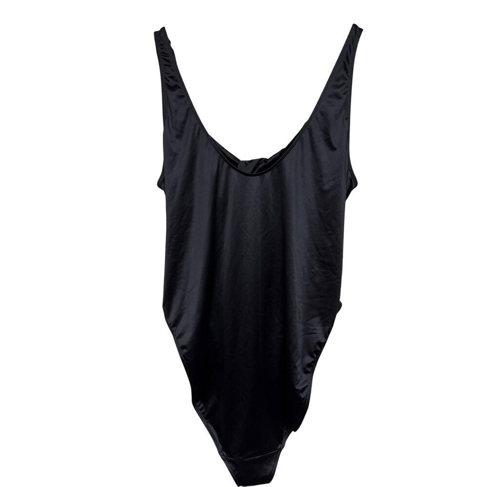 NEW Good American Women's Black One Piece Swimsuit Twisted Back Plus Size 4x 5x